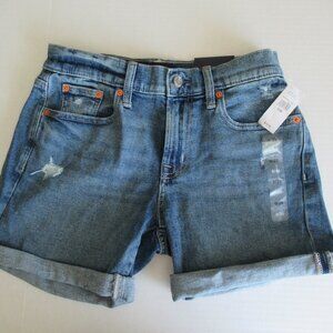 Gap Women's 5" Distressed Denim Shorts Sz 0/25 NWT $50